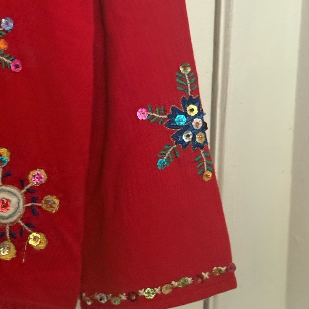 Embellished Red Blazer - Picture 4 of 9